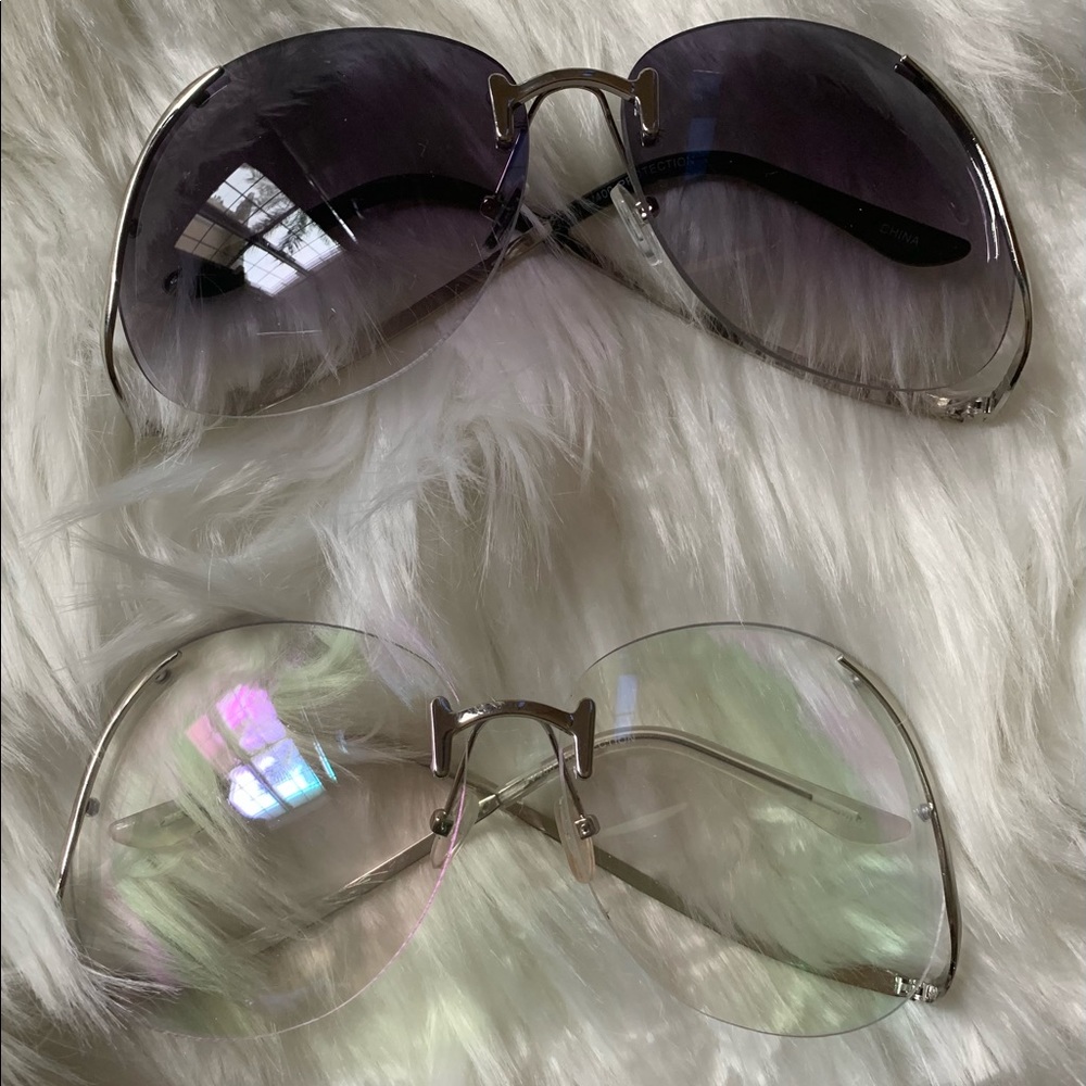 Black Tinted Oversized Glasses